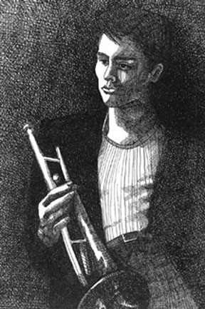 Chet Baker. Illustration by Stephanie Rodriguez