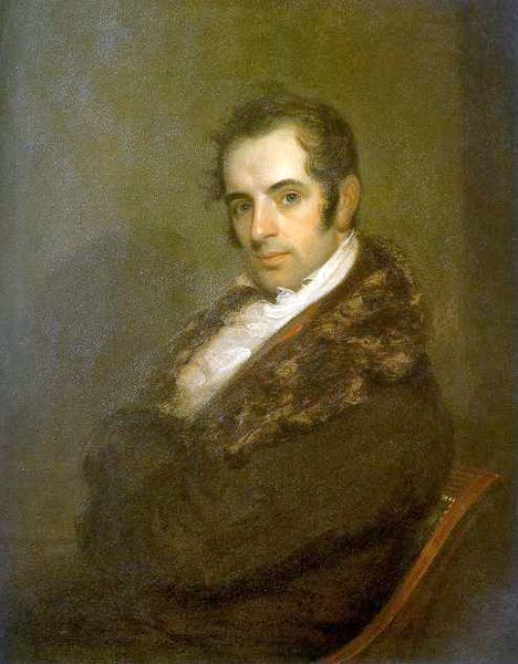 Portrait of Washington Irving by John Wesley Jarvis (1809)